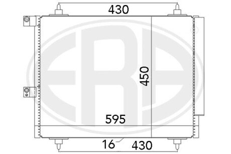 Радіатор кондиціонера ERA 667063