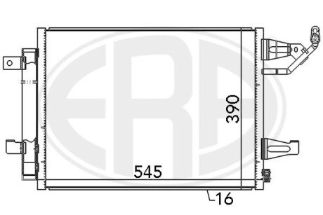 Радіатор кондиціонера ERA 667085