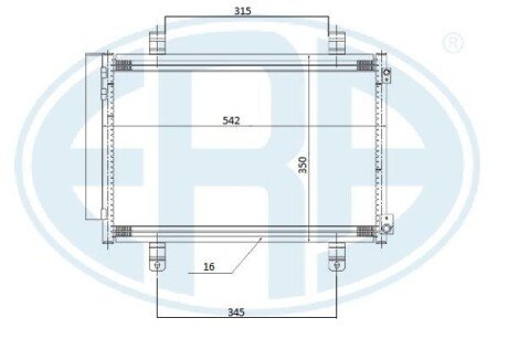 Радіатор кондиціонера ERA 667264