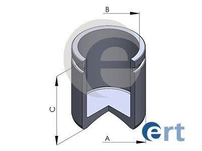 Поршень гальмівної системи ERT 150705-C