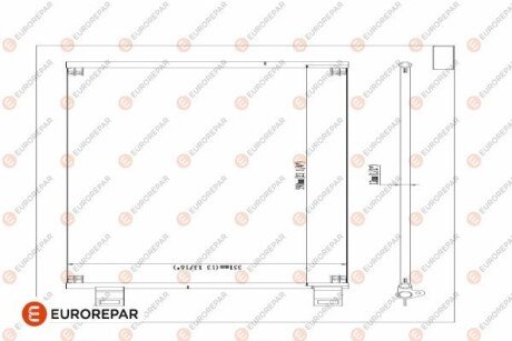 Радіатор кондиціонера EUROREPAR 1618099880