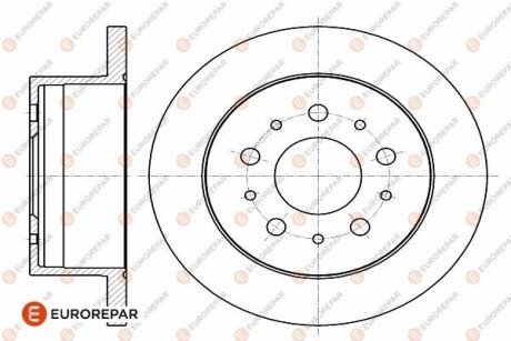 Диск гальмівний задній комплект (2шт.) Jumper3-Boxer3 PSA EUROREPAR 1642766680