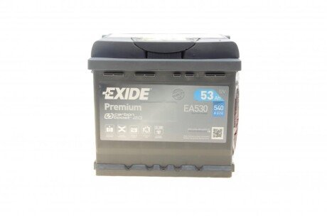 АКБ 6СТ-53 R+ (пт540) (необслуг) Premium EXIDE EA530