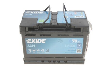 Стартерна батарея (акумулятор) EXIDE EK700