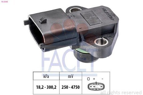 Датчик абсолютного тиску (Manifold Air Pressure Sensor, MAP sensor) FACET 10.3345