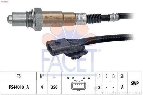 Датчик кисню Megane III (08-16)/Scenic III (09-16) 1.2 Tce/1.4 Tce/2.0 Tce FACET 108310