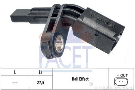 Датчик швидкості 21.0007 FACET 210007