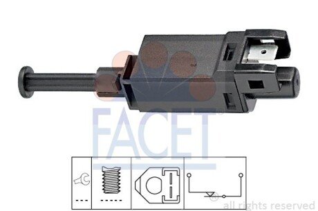 Датчик стоп-сигналу A3/Leon/Octavia/Golf/T4 1.4-2.8TDI -10 (7.1055) FACET 71055