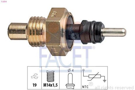 Датчик температури 7.3214 FACET 73214