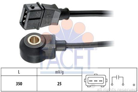 Датчик детонації Vw Transporter iv 2.5 (96-03) (9.3016) FACET 93016