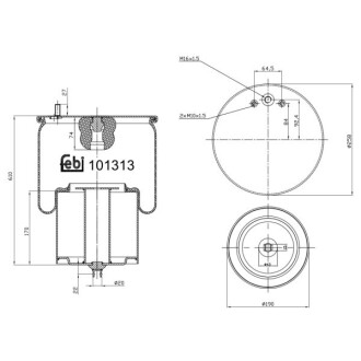 Пневмоподушка FEBI FEBI BILSTEIN 101313