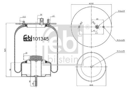 Пневмоподушка FEBI FEBI BILSTEIN 101345