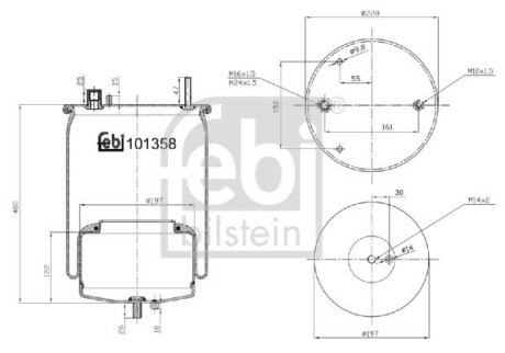 Пневмоподушка FEBI FEBI BILSTEIN 101358