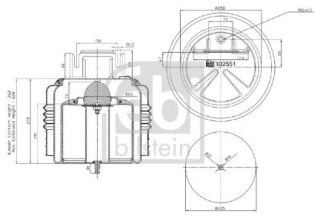 Пневмоподушка FEBI FEBI BILSTEIN 102551