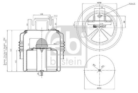 Пневмоподушка FEBI FEBI BILSTEIN 104537