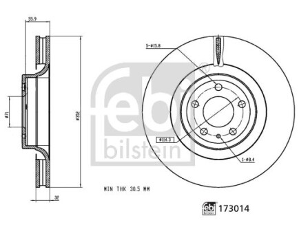 Диск FEBI FEBI BILSTEIN 173014