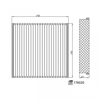 Фильтр салонный FEBI FEBI BILSTEIN 176020 (фото 1)