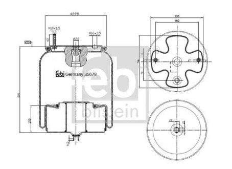 Пневмоподушка FEBI FEBI BILSTEIN 35678