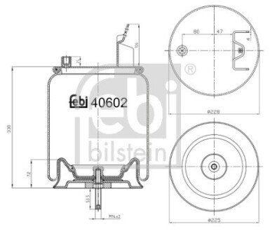 Пневмоподушка FEBI FEBI BILSTEIN 40602