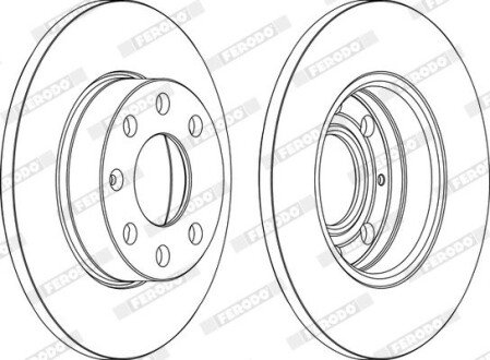Гальмівний диск FERODO DDF104 (фото 1)