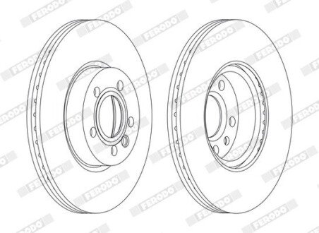 Диск гальмівний FERODO DDF1160C