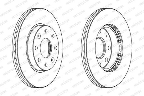 Гальмівний диск FERODO DDF1279C