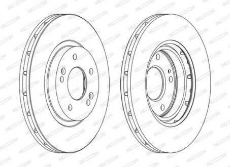 Гальмівний диск FERODO DDF1292C (фото 1)