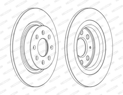 Диск гальмівний FERODO DDF1299C