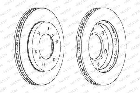Диск гальмівний FERODO DDF1384C (фото 1)
