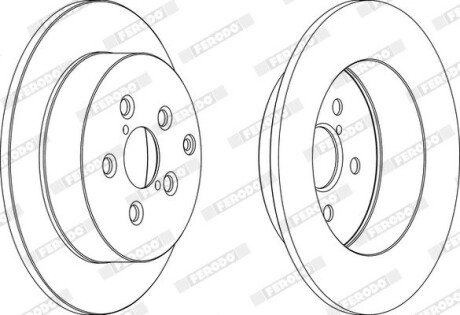 Гальмівний диск FERODO DDF1406