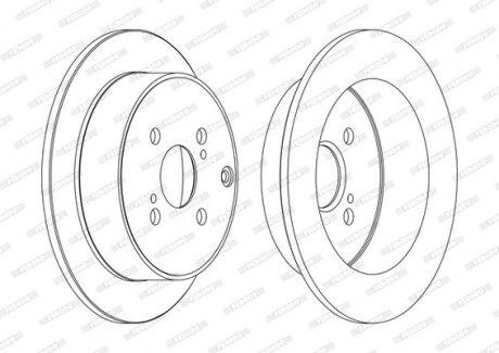 Гальмівний диск FERODO DDF1409C (фото 1)