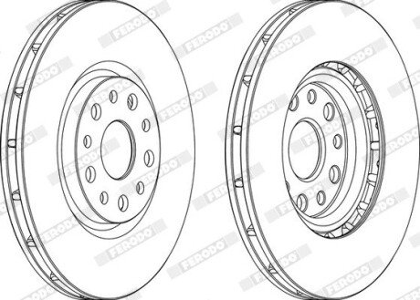 Гальмівний диск FERODO DDF1449