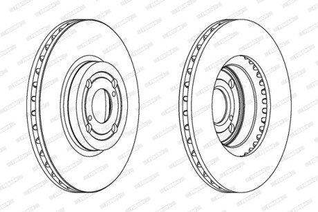 Гальмівний диск FERODO DDF1461C