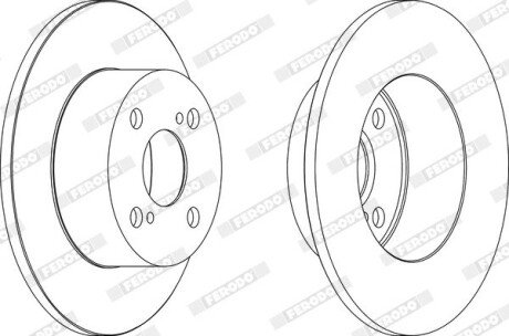 Диск гальмівний FERODO DDF1487