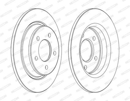 Диск гальмівний FE DDF1546 FERODO DDF1546C