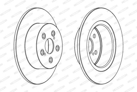 Диск гальмівний FE DDF1556 FERODO DDF1556C