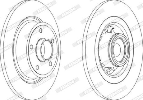 Диск гальмівний FERODO DDF1569-1