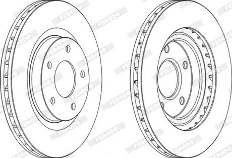 Гальмівний диск FERODO DDF1624 (фото 1)