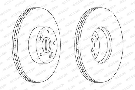 Диск тормозной FERODO DDF1631C-1 (фото 1)