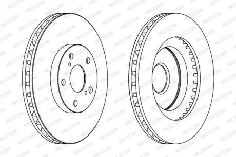 Диск гальмівний FERODO DDF1646C