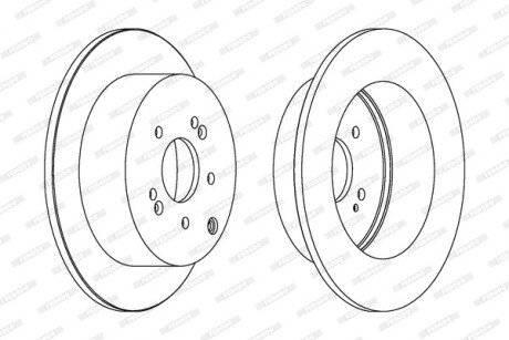 Диск гальмівний FERODO DDF1671C