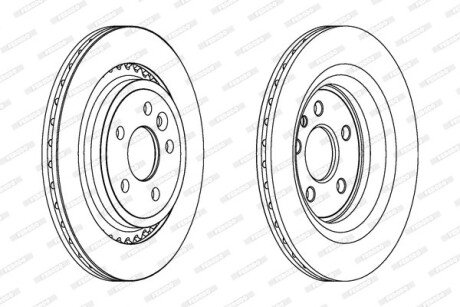 Диск гальмівний FE DDF1681 FERODO DDF1681C