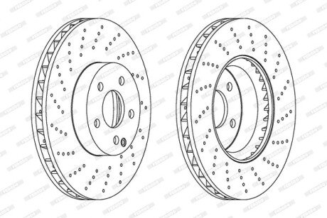 Гальмівний диск FERODO DDF1694C-1