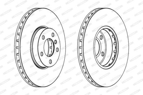 Гальмівний диск FERODO DDF1714C1
