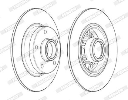 Гальмівний диск FERODO DDF1730-1