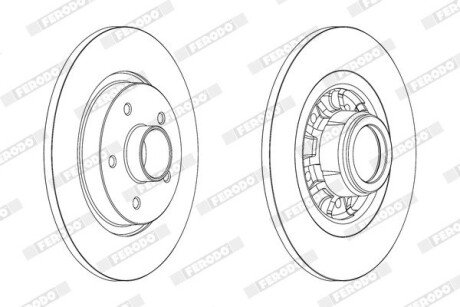 Гальмівний диск FERODO DDF1734-1