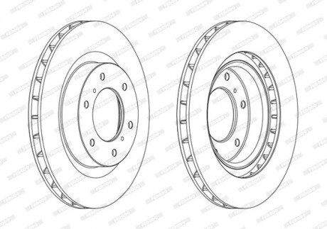 Гальмівний диск FERODO DDF1757C (фото 1)