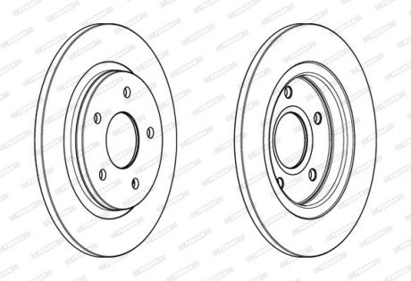 Гальмівний диск FERODO DDF1808C