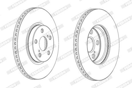 Гальмівний диск FERODO DDF1865C