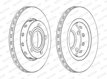 Диск гальмівний FERODO DDF1887C